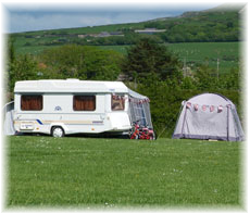 Caravan and Camping at Llyn Leisure, Aberdaron, Llyn Peninsula, Gwynedd, North Wales.